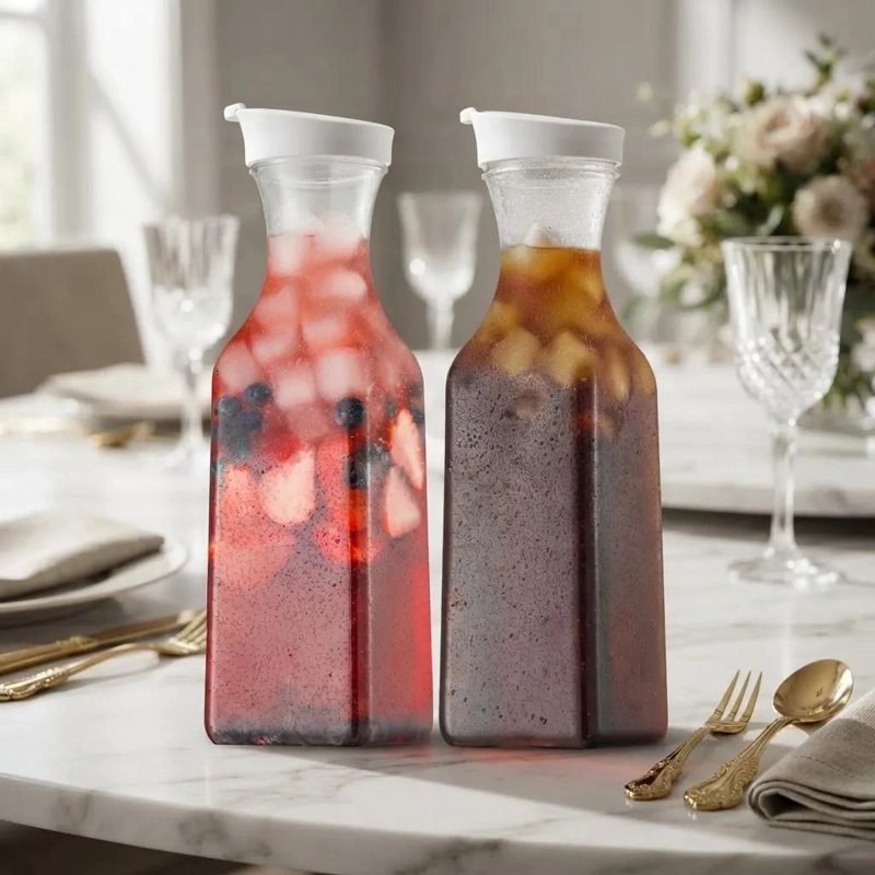 JARRAS DE 1.5 LITROS CON TAPA PARA JUGOS Y COCTELES - 1