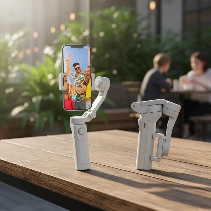 ESTABILIZADOR GIMBAL 3 EJES PARA CELULARES CON TRIPODE - 7