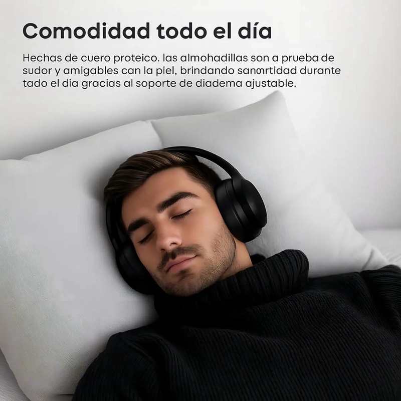 AURICULARES BLUETOOTH INALAMBRICOS CON MICROFONO Y ANC - 5
