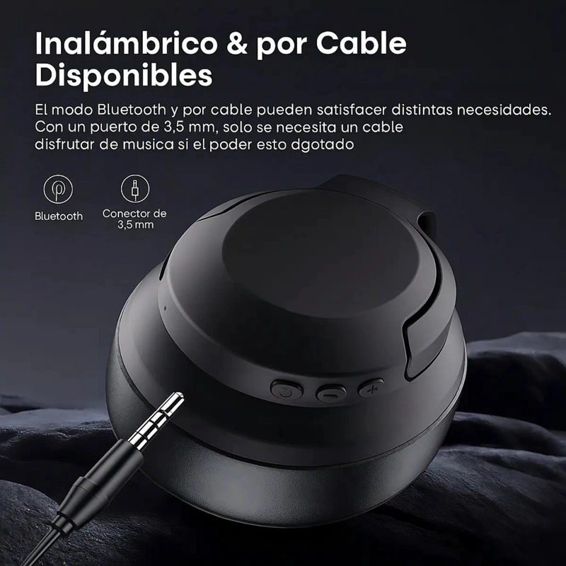 AURICULARES BLUETOOTH INALAMBRICOS CON MICROFONO Y ANC - 8