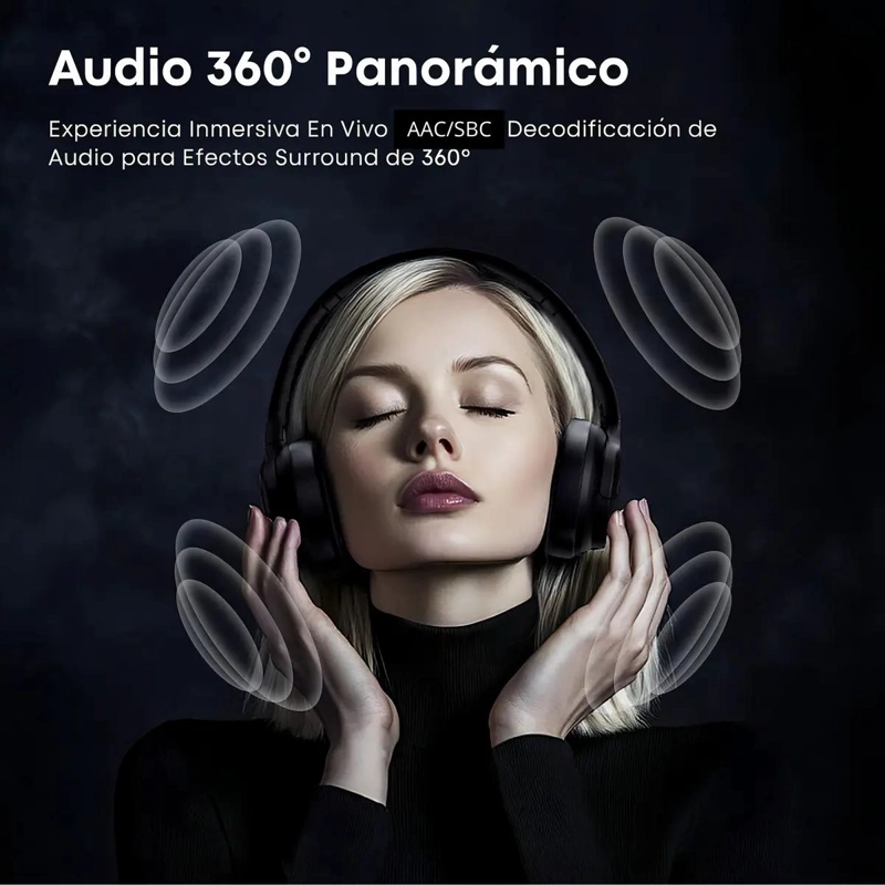 AURICULARES BLUETOOTH INALAMBRICOS CON MICROFONO Y ANC - 9