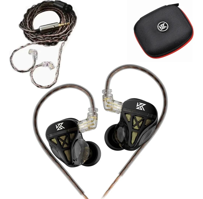 AUDIFONOS IN-EAR KZ DQS CON ESTUCHE Y CABLE PRO - 1