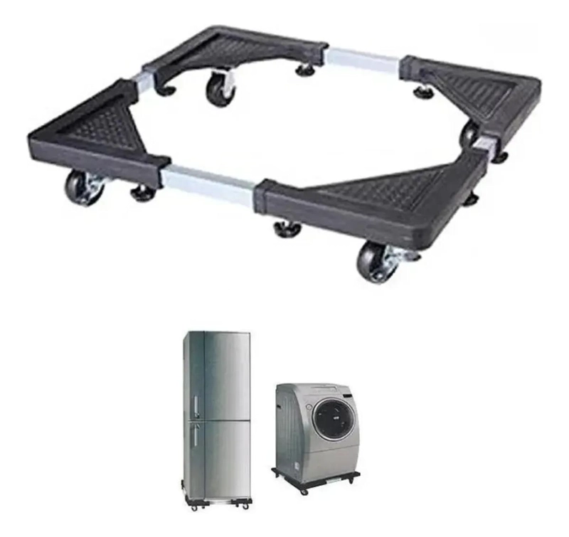 BASE AJUSTABLE PARA LAVADORA Y REFRIGERADOR CON RUEDAS - 1