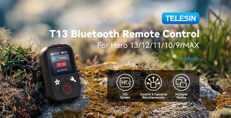 CONTROL REMOTO INTELIGENTE PARA CAMARAS GOPRO CON PANTALLA HD - 9