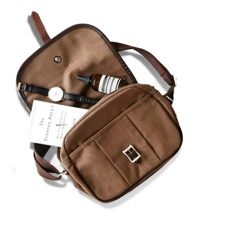 BOLSO SLING BAG URBANO CON COMPARTIMENTOS Y CIERRE - 7
