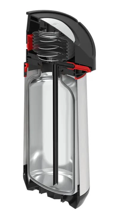 TERMO SIFON ACERO INOXIDABLE 1,2 L DISEÑO MODERNO - 5
