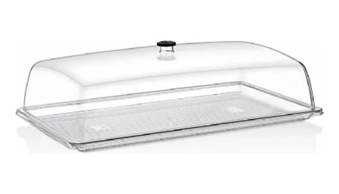 PACK DOMO RECTANGULAR TRANSPARENTE PARA ALIMENTOS - 1