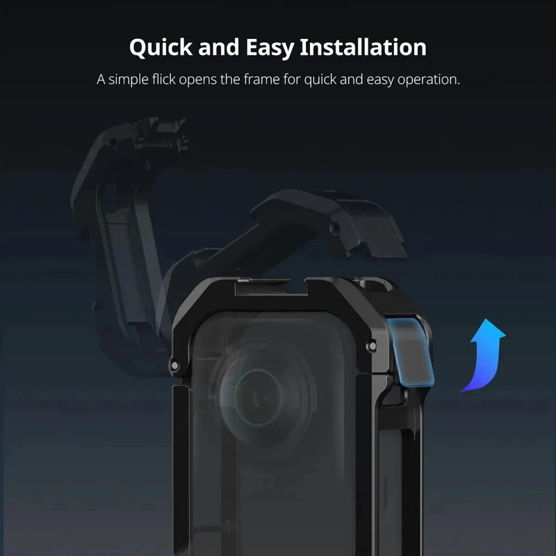 CARCASA METALICA PARA CAMARA DE ACCION INSTA360 X4 - 6