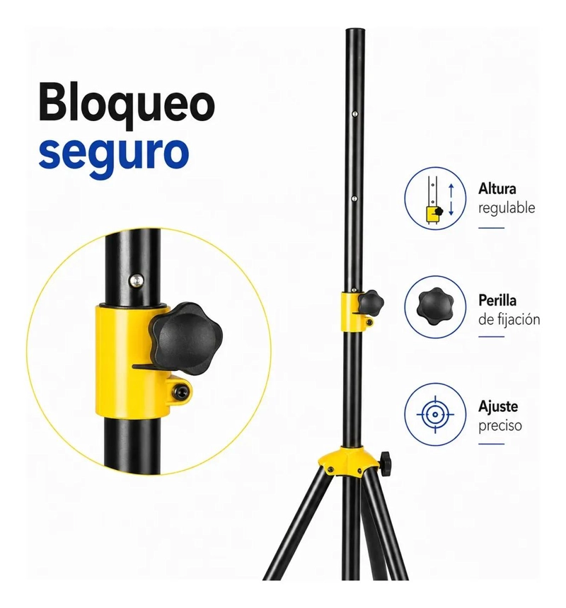 TRIPODE AJUSTABLE PARA EQUIPOS DE AUDIO Y LUZ 90-180 CM - 7