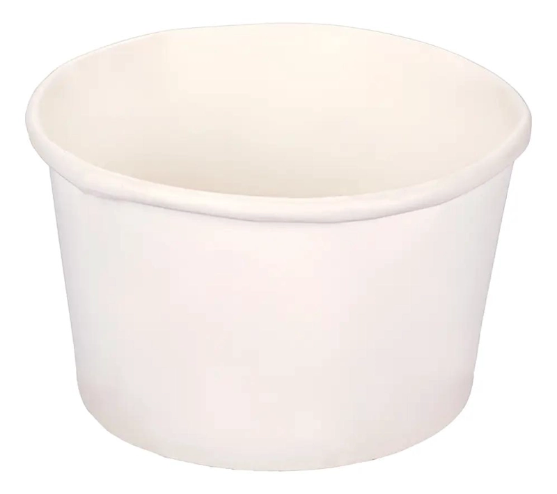 POTE ECOLOGICO BLANCO DE POLI PAPEL PARA HELADOS 4OZ - 1