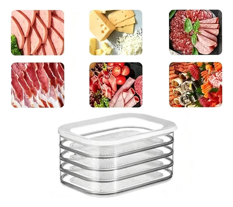 CONTENEDOR APILABLE DE 4 NIVELES PARA ALIMENTOS Y FIAMBRES - 7
