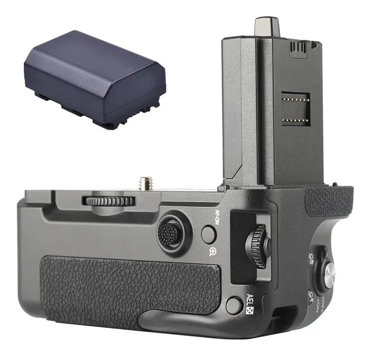 EMPUÑADURA VERTICAL CON BATERIA PARA CAMARAS SONY A7IV A7RIV A9II - 1