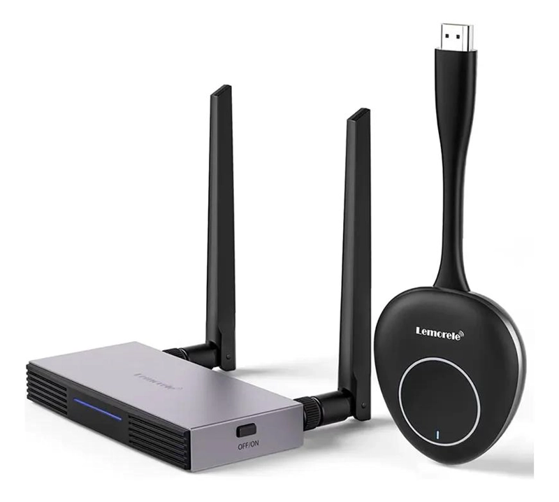 KIT INALAMBRICO TRANSMISOR Y RECEPTOR HD 50M PARA AUDIO Y VIDEO - 1