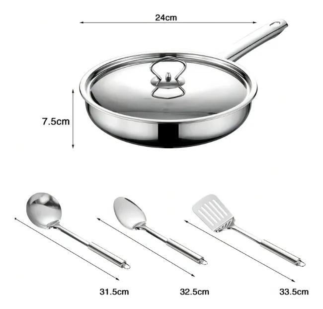 BATERIA DE COCINA ACERO INOXIDABLE 15 PIEZAS - 3