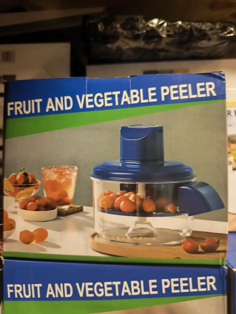 PELADOR GIRATORIO PRACTICO PARA FRUTAS, VERDURAS Y AJO CON HOJA DE ACERO - 2