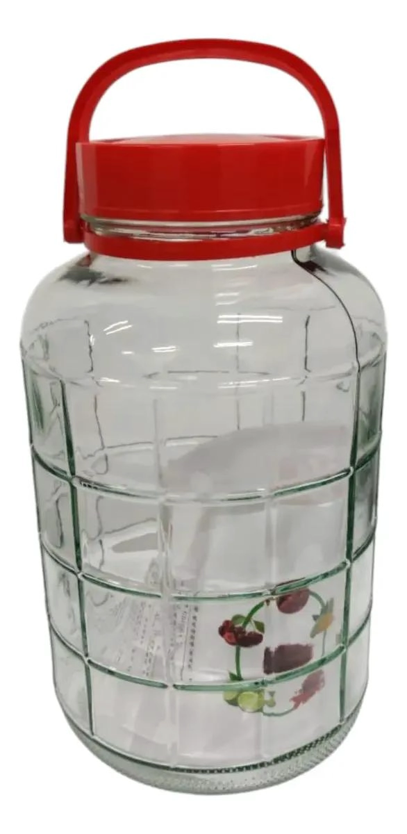 FRASCO DE VIDRIO HERME TICO PARA ALMACENAMIENTO DE 8 LITROS - 2