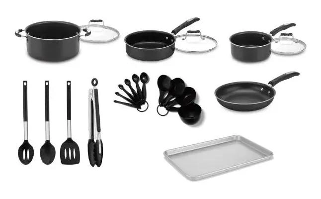 JUEGO DE COCINA COMPLETO 22 PIEZAS EN ACERO INOXIDABLE - 2