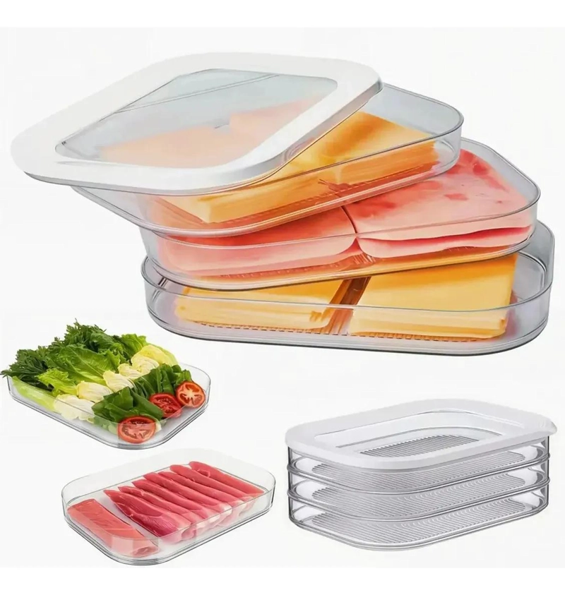 CONTENEDOR DE ALIMENTOS APILABLE Y A PRUEBA DE FUGAS - 1