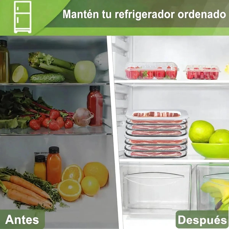 SET DE CAJAS DE ALMACENAMIENTO DE ALIMENTOS EN TRES CAPAS - 2