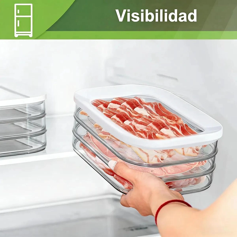 SET DE CAJAS DE ALMACENAMIENTO DE ALIMENTOS EN TRES CAPAS - 3