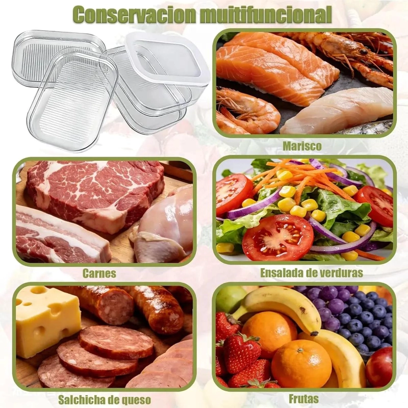 SET DE CAJAS DE ALMACENAMIENTO DE ALIMENTOS EN TRES CAPAS - 7