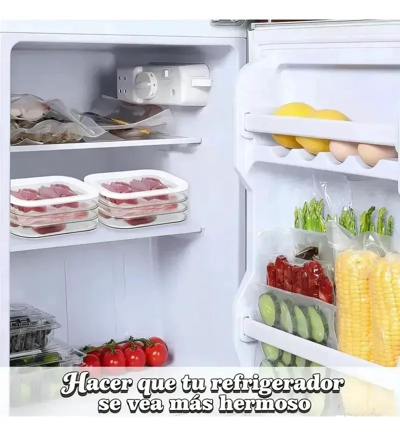 CONTENEDOR APILABLE PARA ALMACENAMIENTO DE ALIMENTOS EN REFRIGERADOR - 7