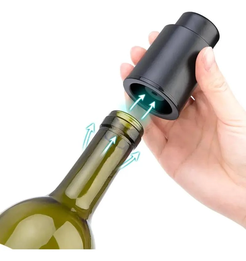 TAPON DE VINO AL VACIO CON BOMBA DE SUCCION - 8