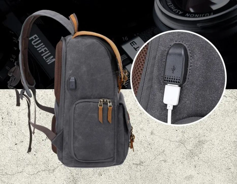 MOCHILA IMPERMEABLE PARA CAMARA FOTOGRAFICA CON GRAN CAPACIDAD - 7