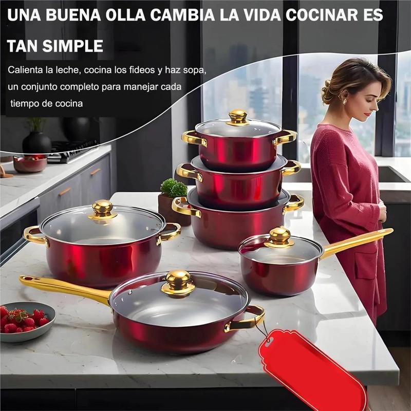 JUEGO DE UTENSILIOS DE COCINA 18 PIEZAS ACERO INOXIDABLE - 5