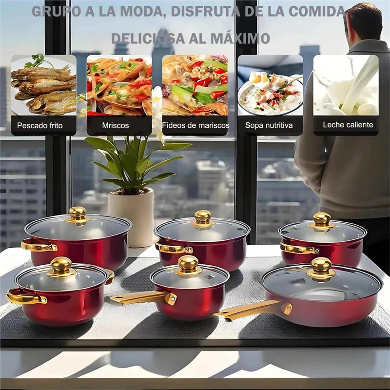JUEGO DE UTENSILIOS DE COCINA 18 PIEZAS ACERO INOXIDABLE - 6