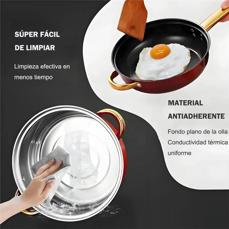 JUEGO DE UTENSILIOS DE COCINA 18 PIEZAS ACERO INOXIDABLE - 7