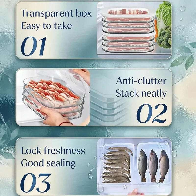 CAJA DE ALMACENAMIENTO MULTICAPA PARA ALIMENTOS CON CIERRE HERME TICO - 2