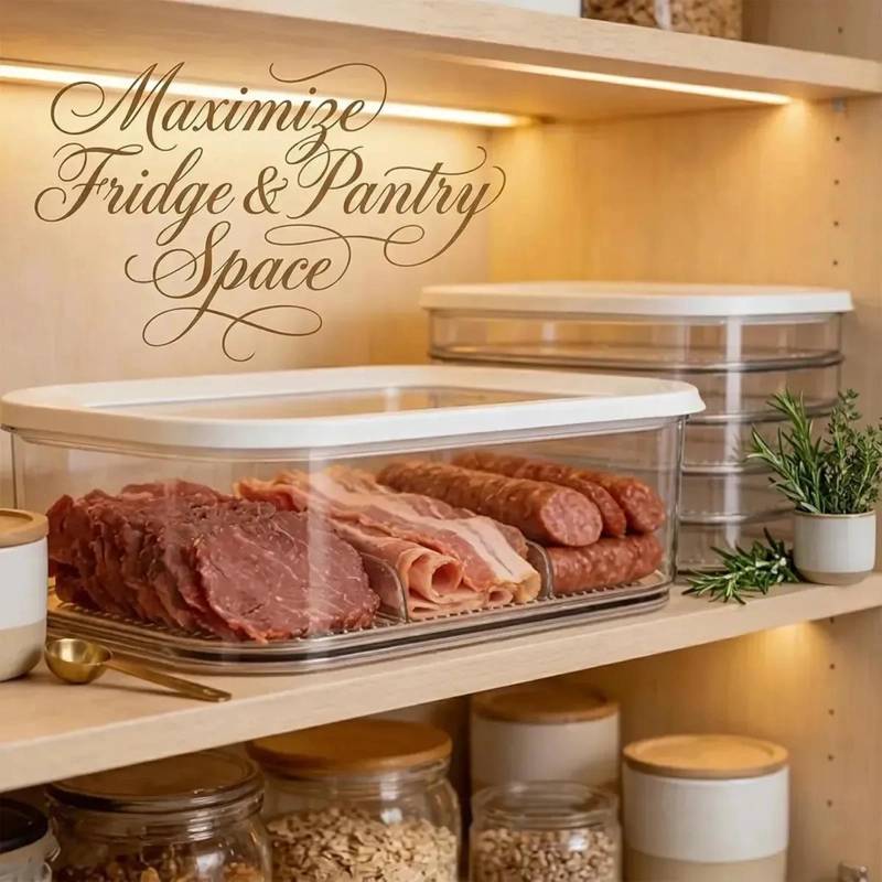 CAJA DE ALMACENAMIENTO MULTICAPA PARA ALIMENTOS CON CIERRE HERME TICO - 5