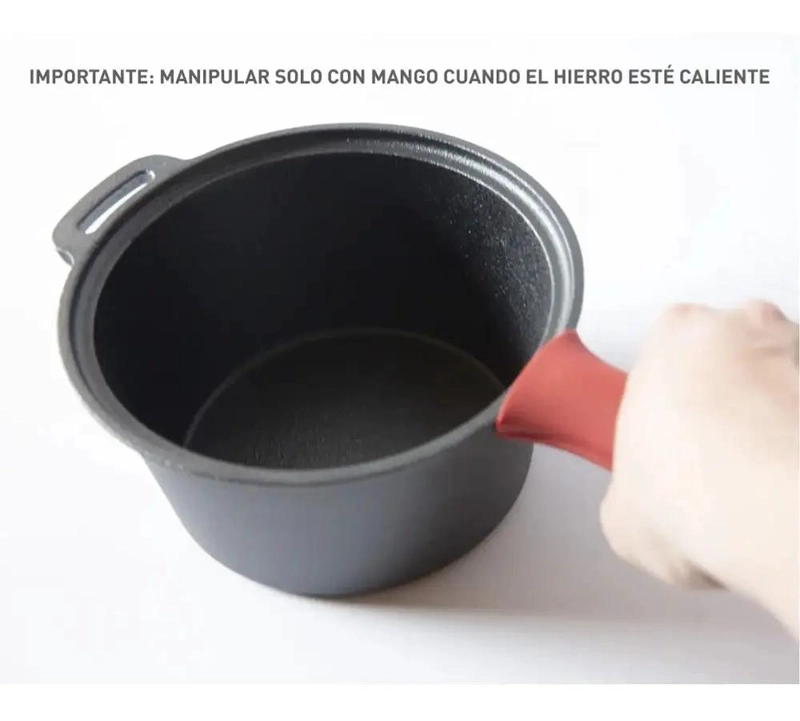 OLLA DE HIERRO FUNDIDO PARA SALSAS Y COCCION TRADICIONAL - 4