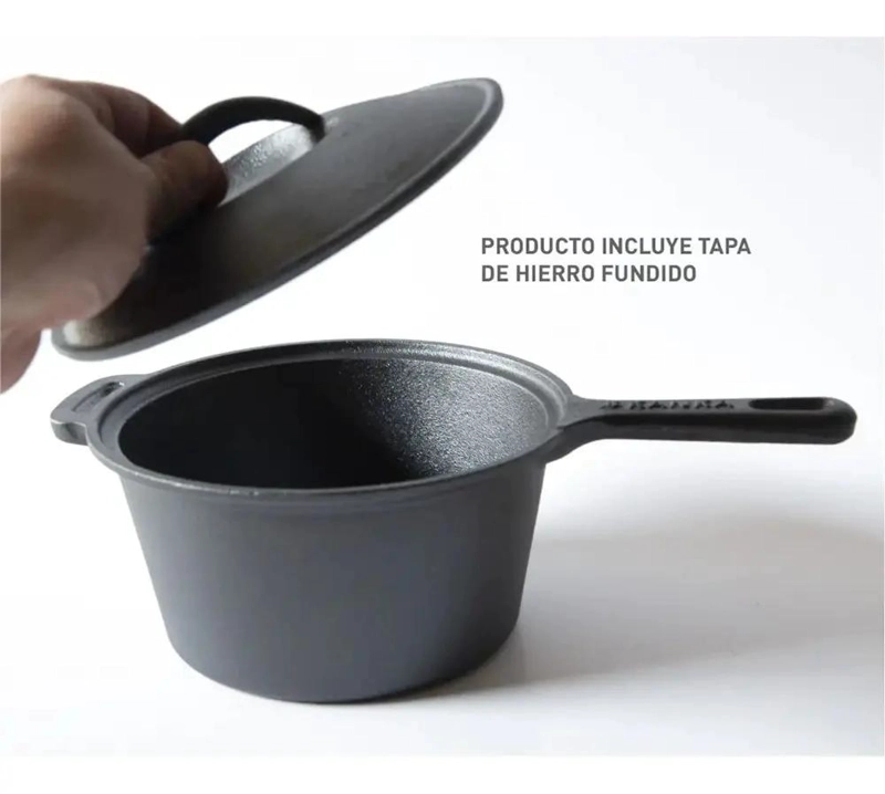 OLLA DE HIERRO FUNDIDO PARA SALSAS Y COCCION TRADICIONAL - 5