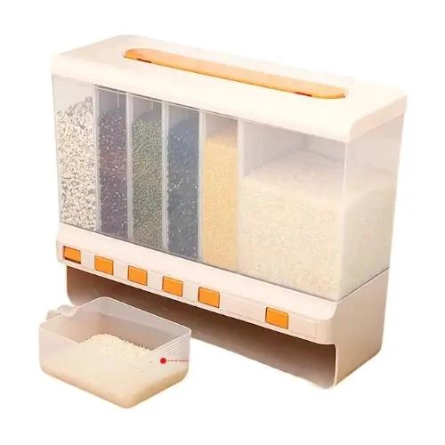 CONTENEDOR HERME TICO 6 EN 1 PARA ALIMENTOS SECOS Y GRANOS - 1