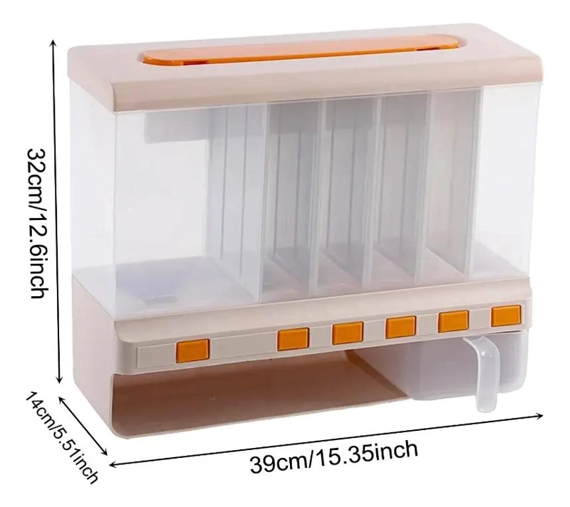 CONTENEDOR HERME TICO 6 EN 1 PARA ALIMENTOS SECOS Y GRANOS - 6