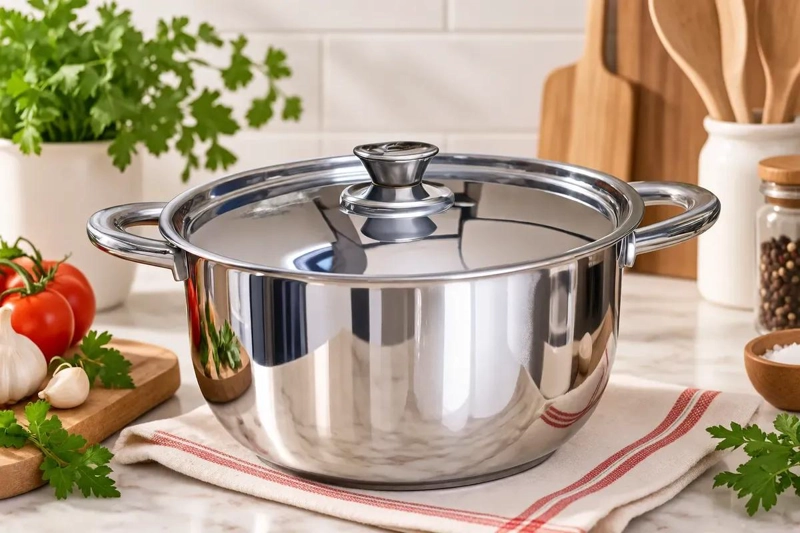 OLLA DE ACERO INOXIDABLE 1.5 LITROS PARA COCINAR - 1
