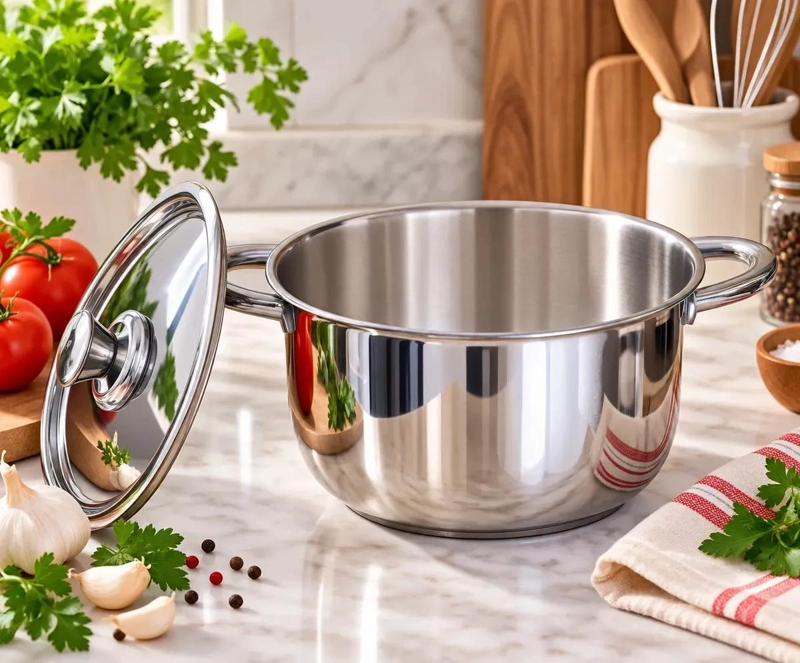 OLLA DE ACERO INOXIDABLE 1.5 LITROS PARA COCINAR - 2