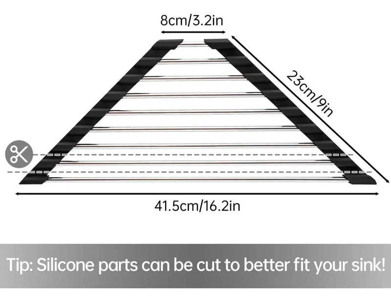 ESCURRIDOR TRIANGULAR PLEGABLE PARA COCINA Y BAÑO - 2