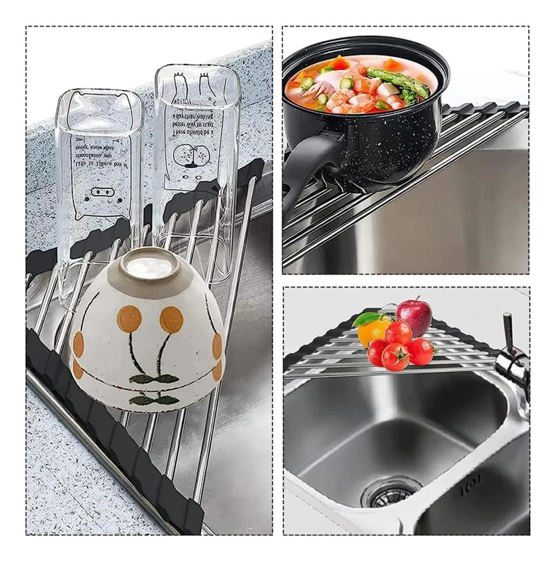 ESCURRIDOR TRIANGULAR PLEGABLE PARA COCINA Y BAÑO - 5