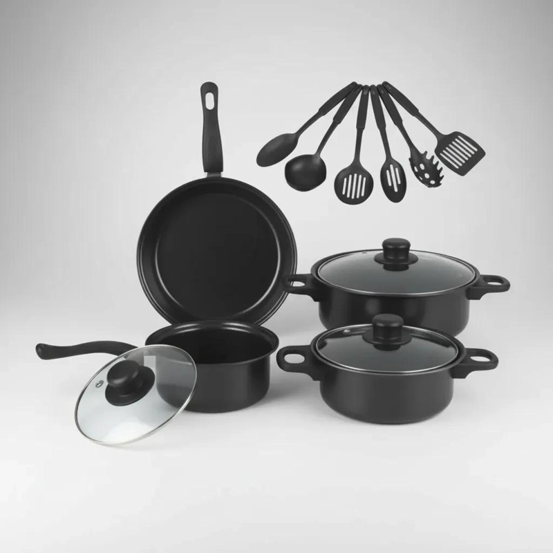 SET DE COCINA ANTIADHERENTE 13 PIEZAS CON UTENSILIOS ESENCIALES - 7