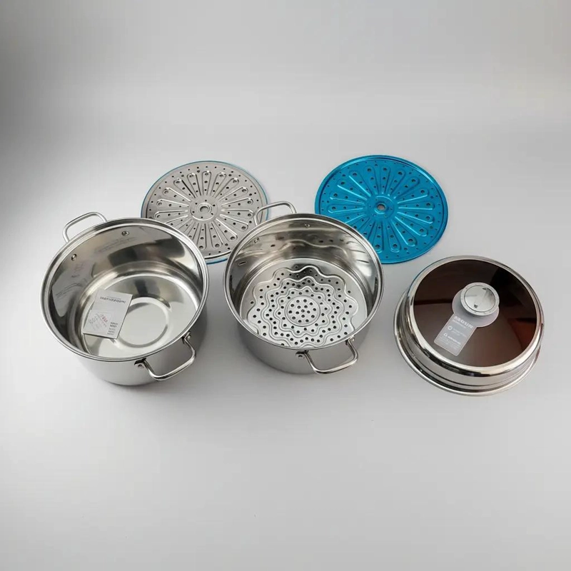 SET DE OLLAS VAPORIZADORAS DE ACERO INOXIDABLE CON TEMPORIZADOR - 5