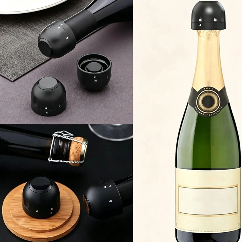 TAPON GIRATORIO PARA SELLAR BURBUJAS DE CHAMPAN Y VINOS - 4