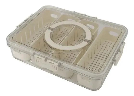 CONTENEDOR CON 4 COLADORES EXTRAIBLES PARA ALIMENTOS FRESCOS - 10