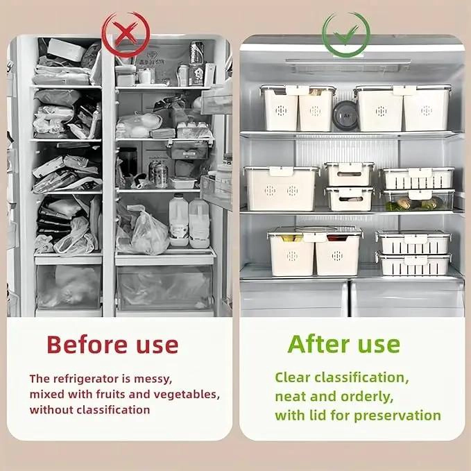 CONTENEDOR CON 4 COLADORES EXTRAIBLES PARA ALIMENTOS FRESCOS - 4