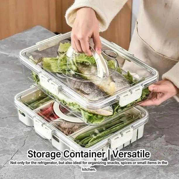 CONTENEDOR CON 4 COLADORES EXTRAIBLES PARA ALIMENTOS FRESCOS - 8