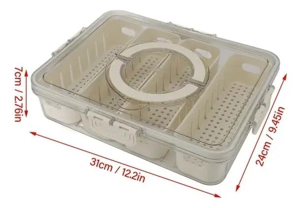 CONTENEDOR CON 4 COLADORES EXTRAIBLES PARA ALIMENTOS FRESCOS - 9