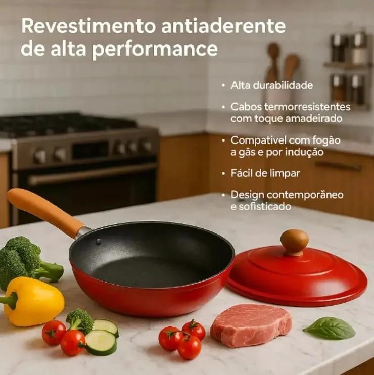 JUEGO DE BATERIA DE COCINA 5 PIEZAS ROCA VOLCANICA - 6