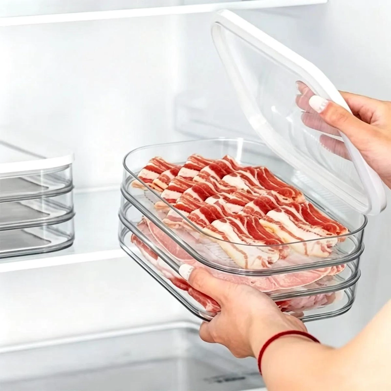 RECIPIENTE APILABLE PARA ALMACENAMIENTO DE ALIMENTOS EN FRIGORIFICO - 8
